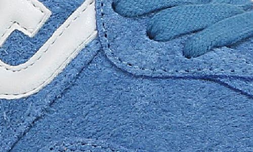 Sam Edelman Langley Lace Up Sneaker Azure Blue Suede In Azure Blue