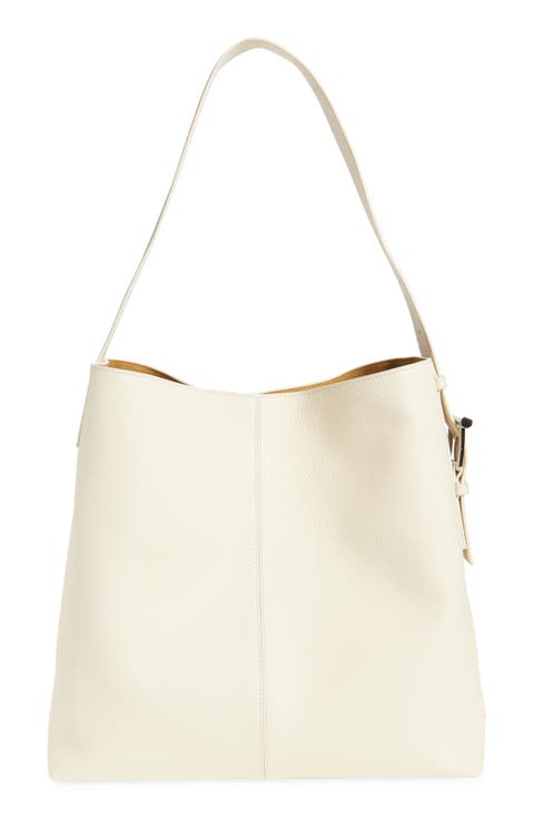 T-Bar Sling Leather Tote
