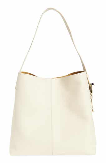 McQueen T-Bar Sling Leather Tote
