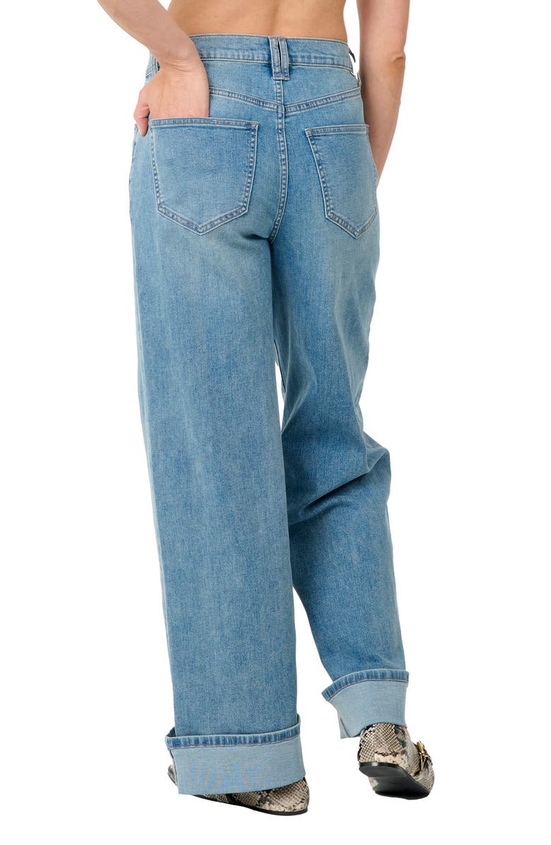 Nicole Miller High Rise Wide Leg, Alternate, color, Medium Blue