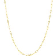 Spero London Sterling Silver Large Rectangular Chain Necklace