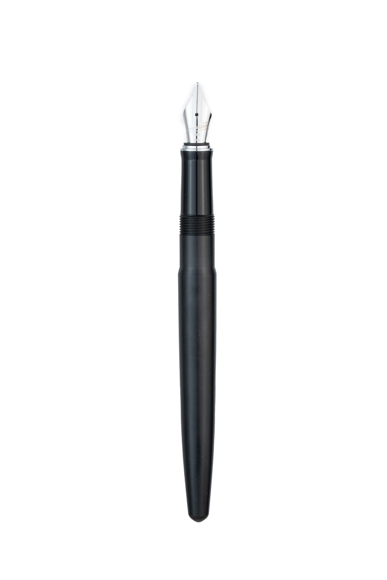 Skyline Fountain Pen, Alternate, color, Black Silver Medium