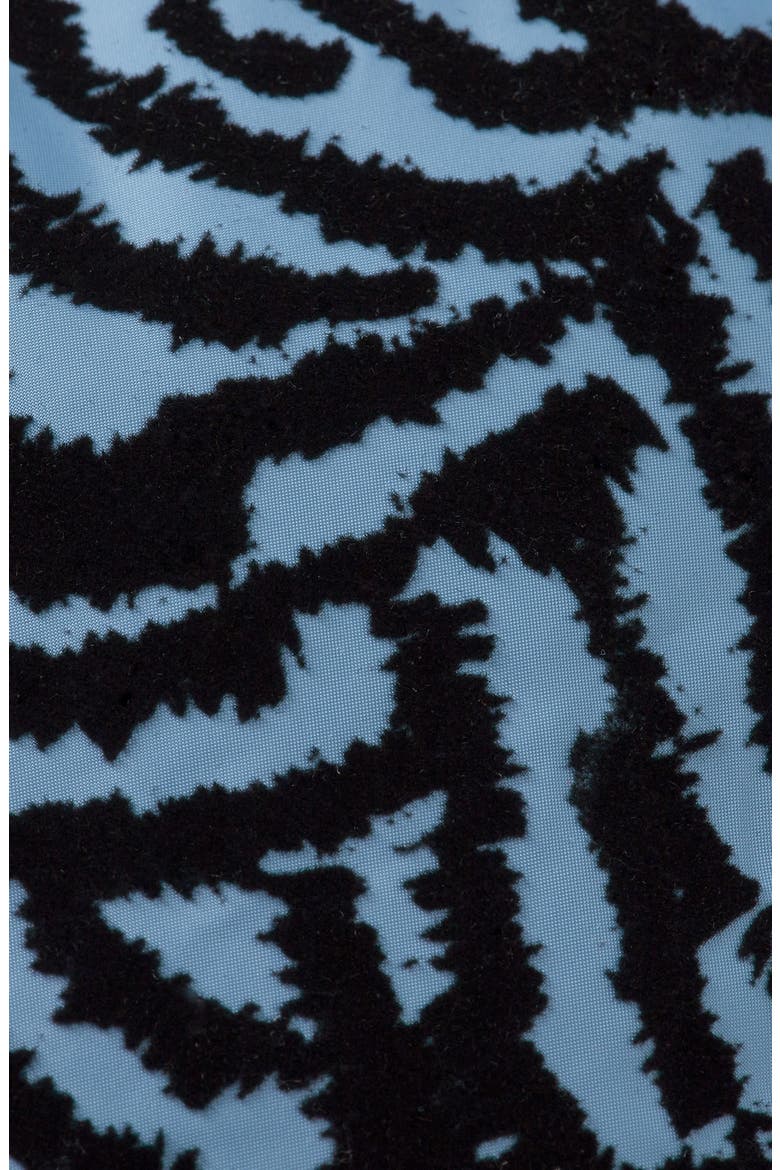 Feather Stripe Hooded Puffer Jacket, Alternate, color, IKAT FEATHER BLUE