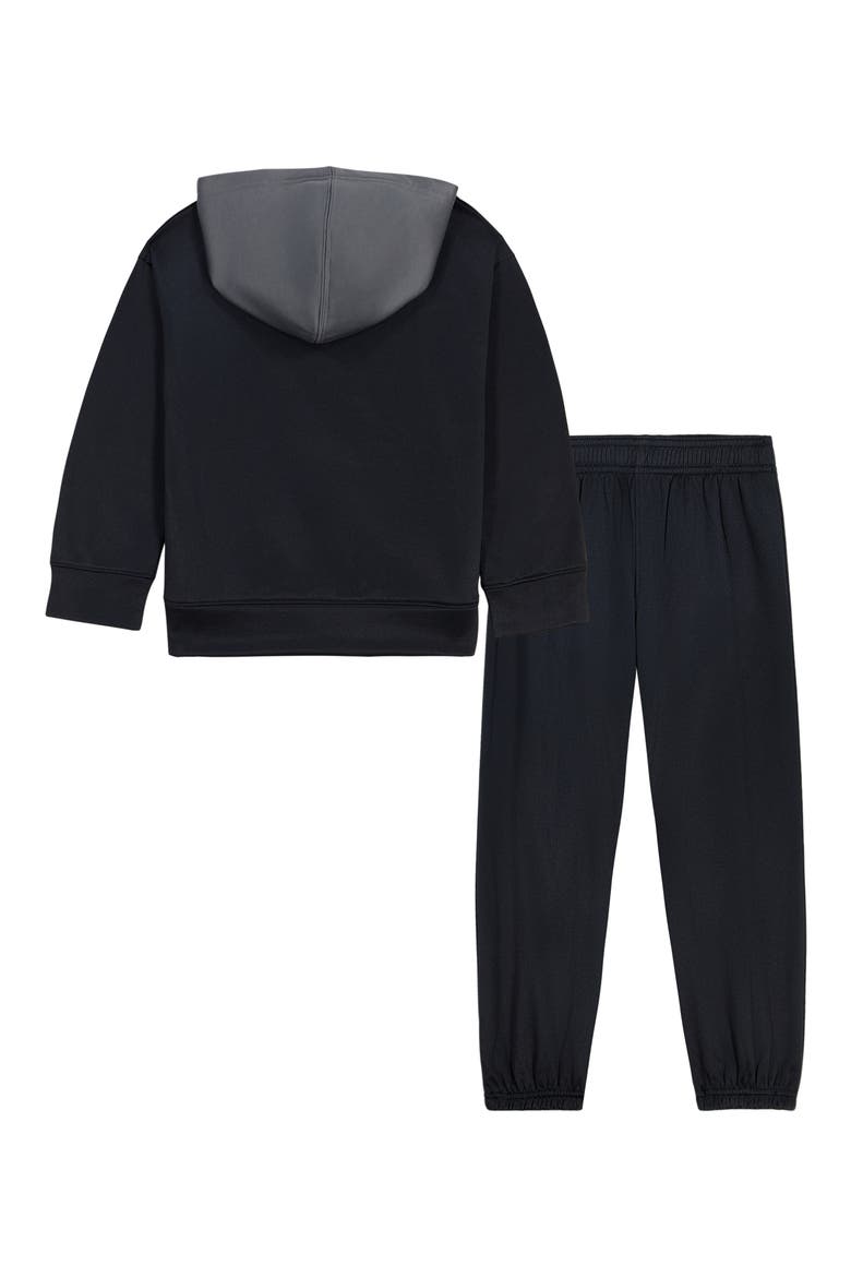 Kids' Retro Hoodie & Joggers Set, Alternate, color, BLACK