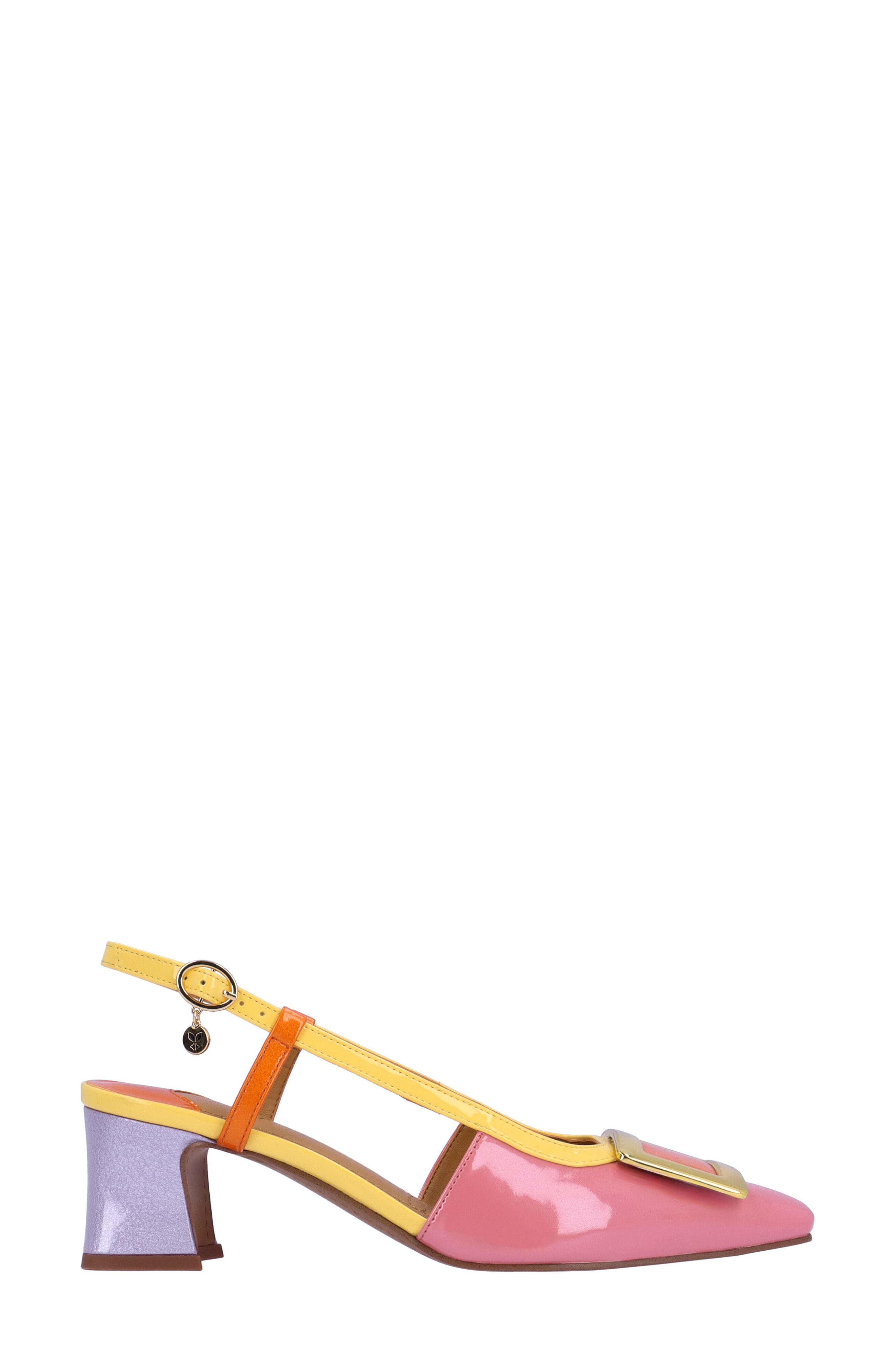J. Reneé Kellen Slingback Pump, Alternate, color, Pink/ Yellow/ Orange