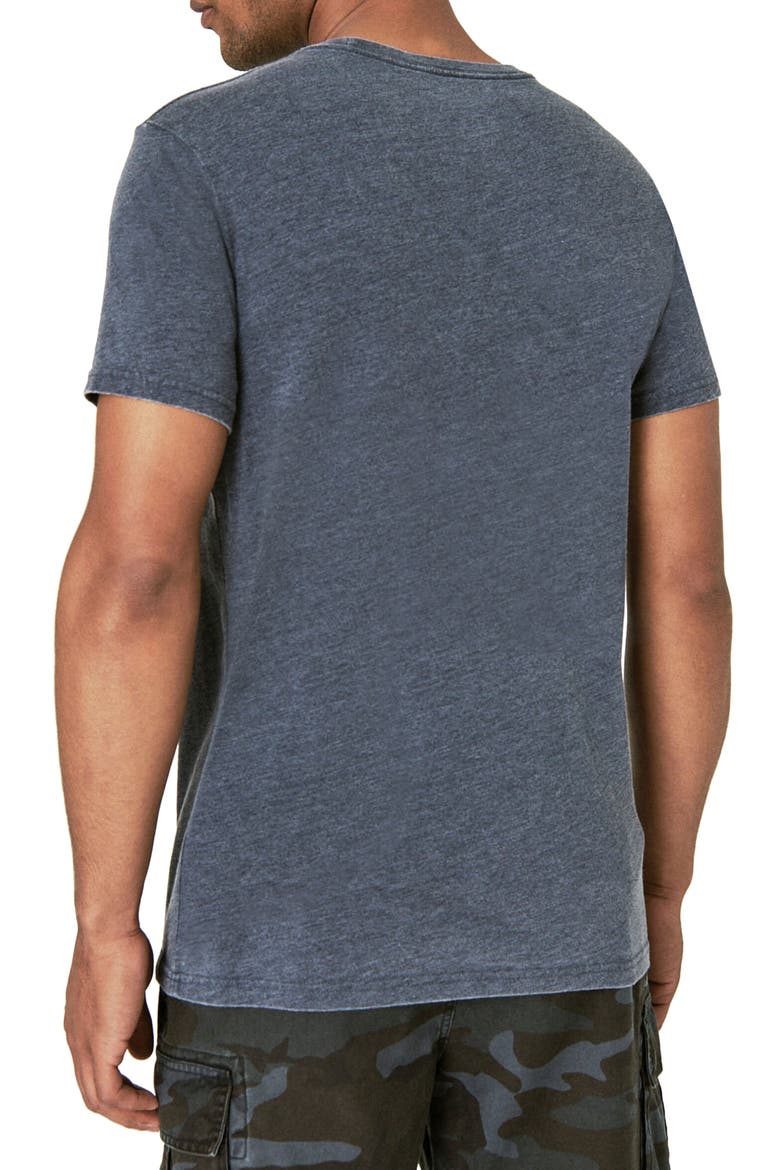 Venice Burnout Crewneck T-Shirt, Alternate, color, AMERICAN NAVY
