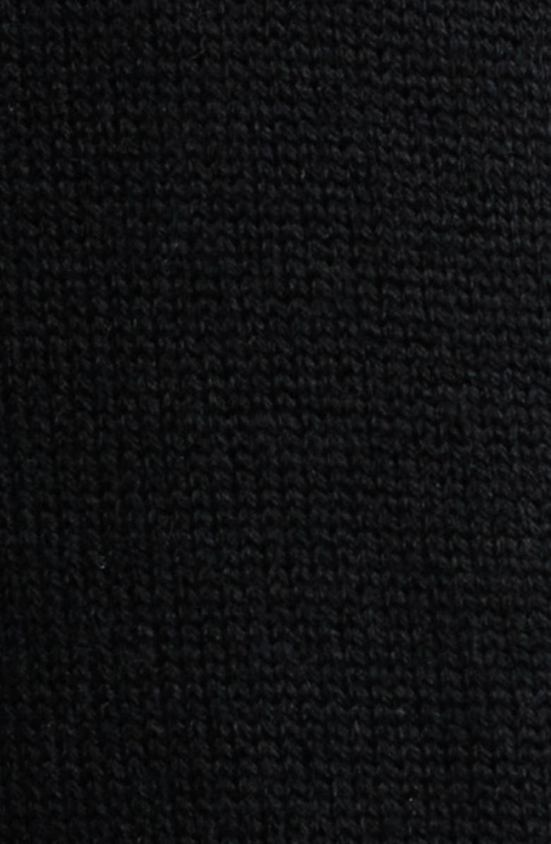 BOSS Orange Feringatessa Long Sleeve Turtleneck Virgin Wool Blend Sweater Dress, Alternate, color, Black