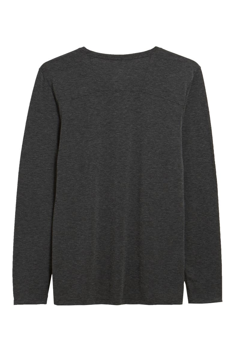 Comfort Long Sleeve T-Shirt, Alternate, color, BLACK