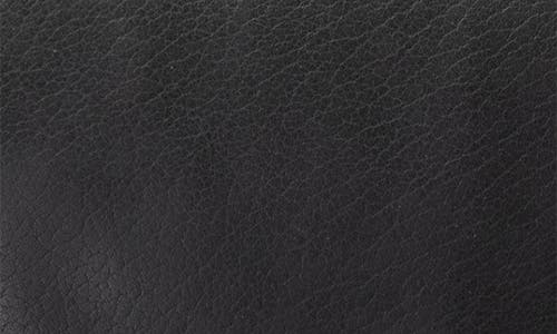 Mancini Double Compartment Flap Leather Briefcase In Black