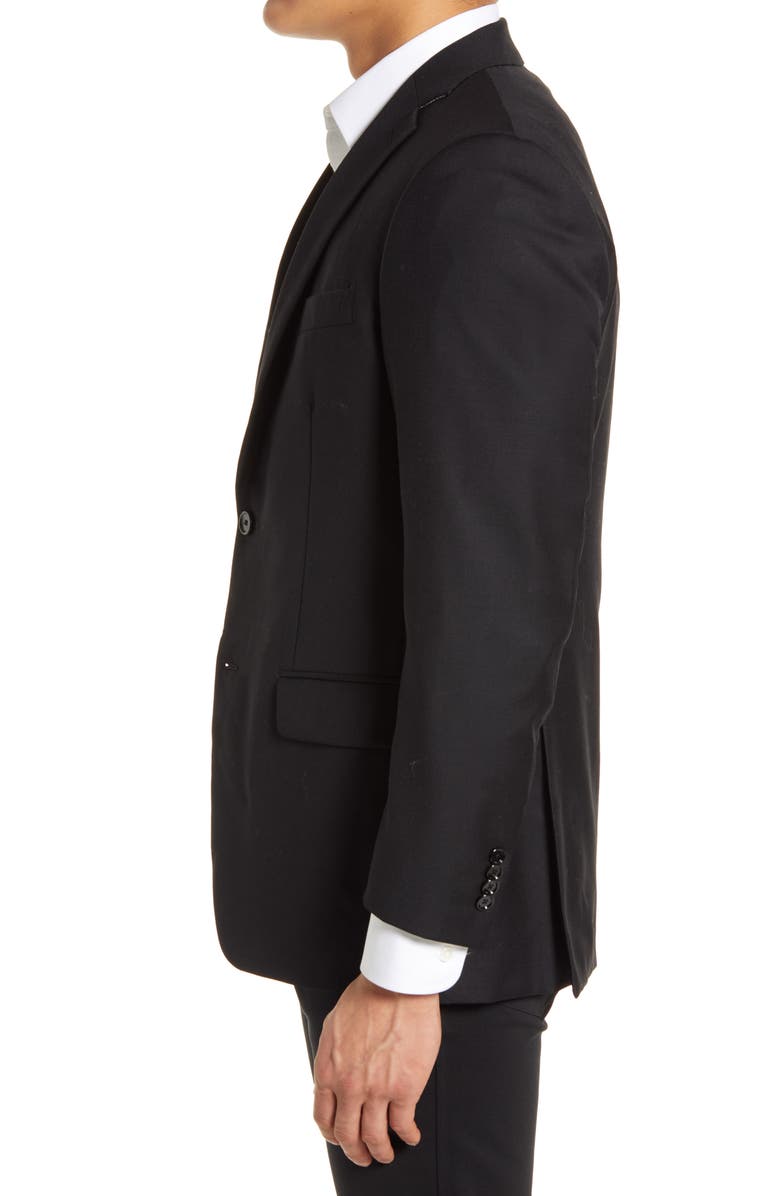 Indochino Hemsworth Black Wool Suit Jacket, Alternate, color,