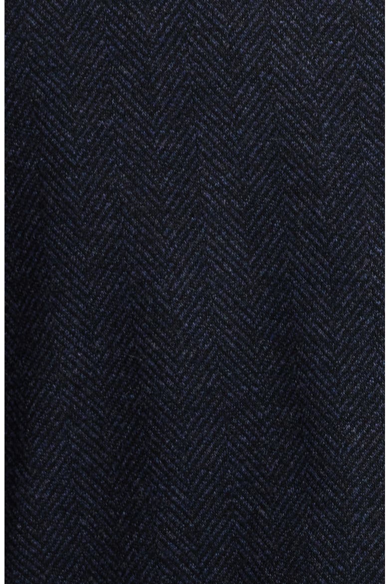 Alfi Herringbone Knit Sport Coat, Alternate, color, NAVY
