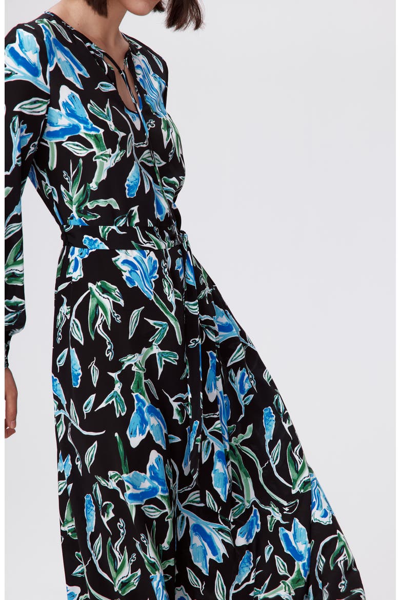Vandy Floral Long Sleeve Maxi Dress, Alternate, color, TULIP FIELDS BLUE LG