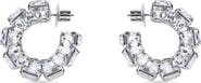Area Small Crystal Hoop Earrings