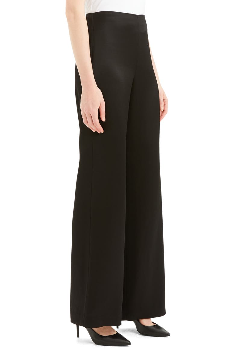 Clean Wide Leg Pants, Alternate, color, BLACK