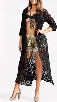 RANEES Lace Cover-Up Duster
