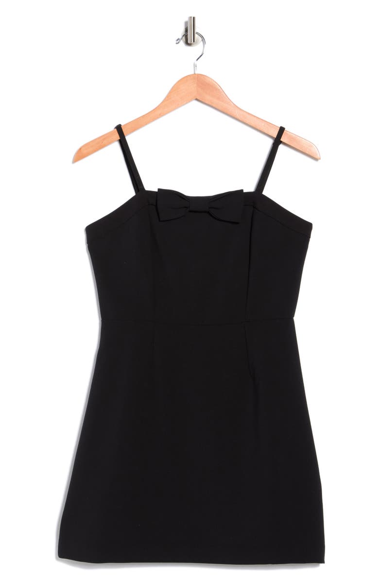 French Connection Bow Minidress, Main, color, Black