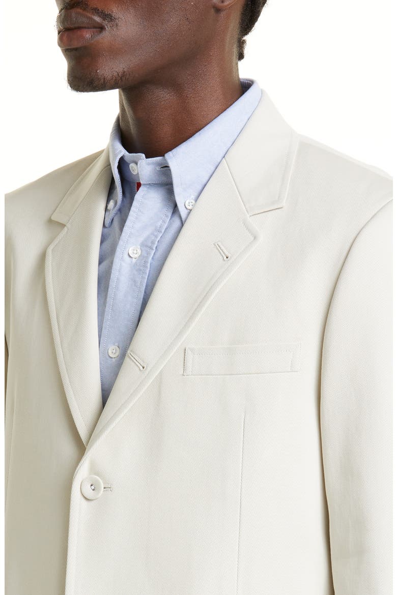 Unconstructed Straight Fit Sport Coat, Alternate, color, NATURAL WHITE