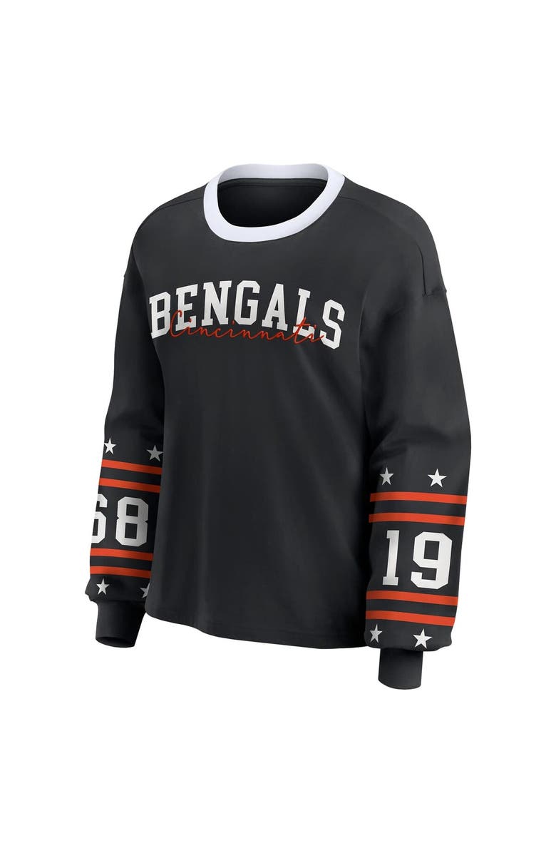WEAR by Erin Andrews Women's WEAR by Erin Andrews Black Cincinnati Bengals Sport Long-Sleeve T-Shirt, Alternate, color, Black