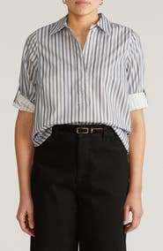 Universal Standard Button-Back Popover Shirt