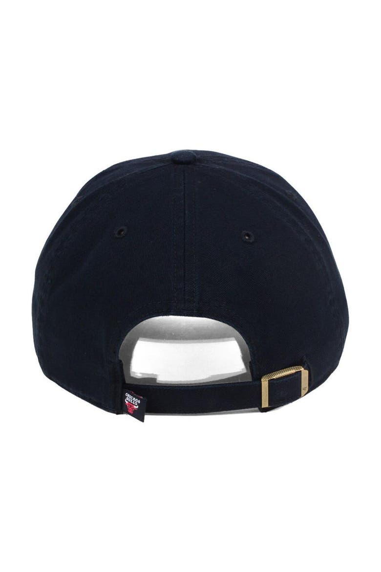 Men's Chicago Bulls '47 Black Clean-Up Adjustable Hat, Alternate, color, Black