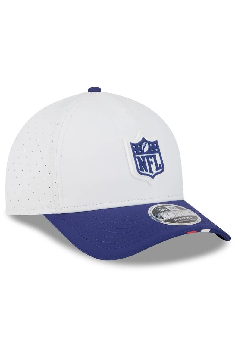 New Era Men's New Era White/Navy 2025 NFL Training Camp A-Frame 9FORTY Adjustable Hat, Alternate, color, White