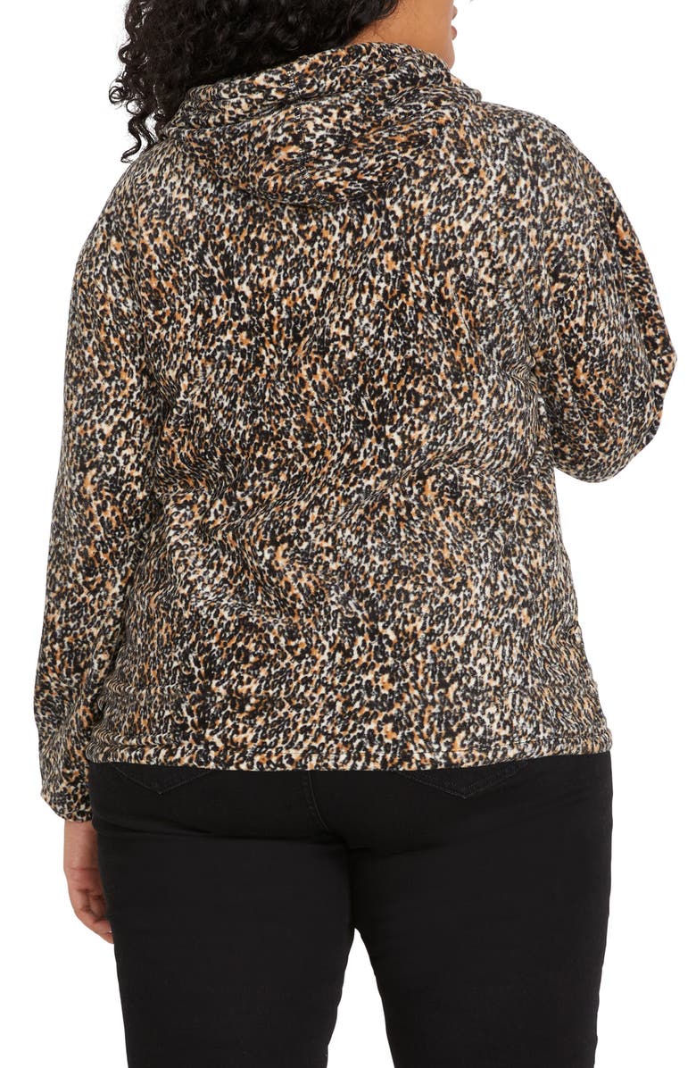 Volcom Leopard Hooded Sweatshirt, Alternate, color,