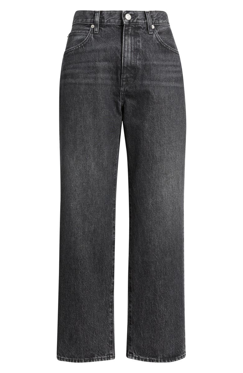 FRAME The Hang High Waist Ankle Straight Leg Jeans, Alternate, color, Fractal