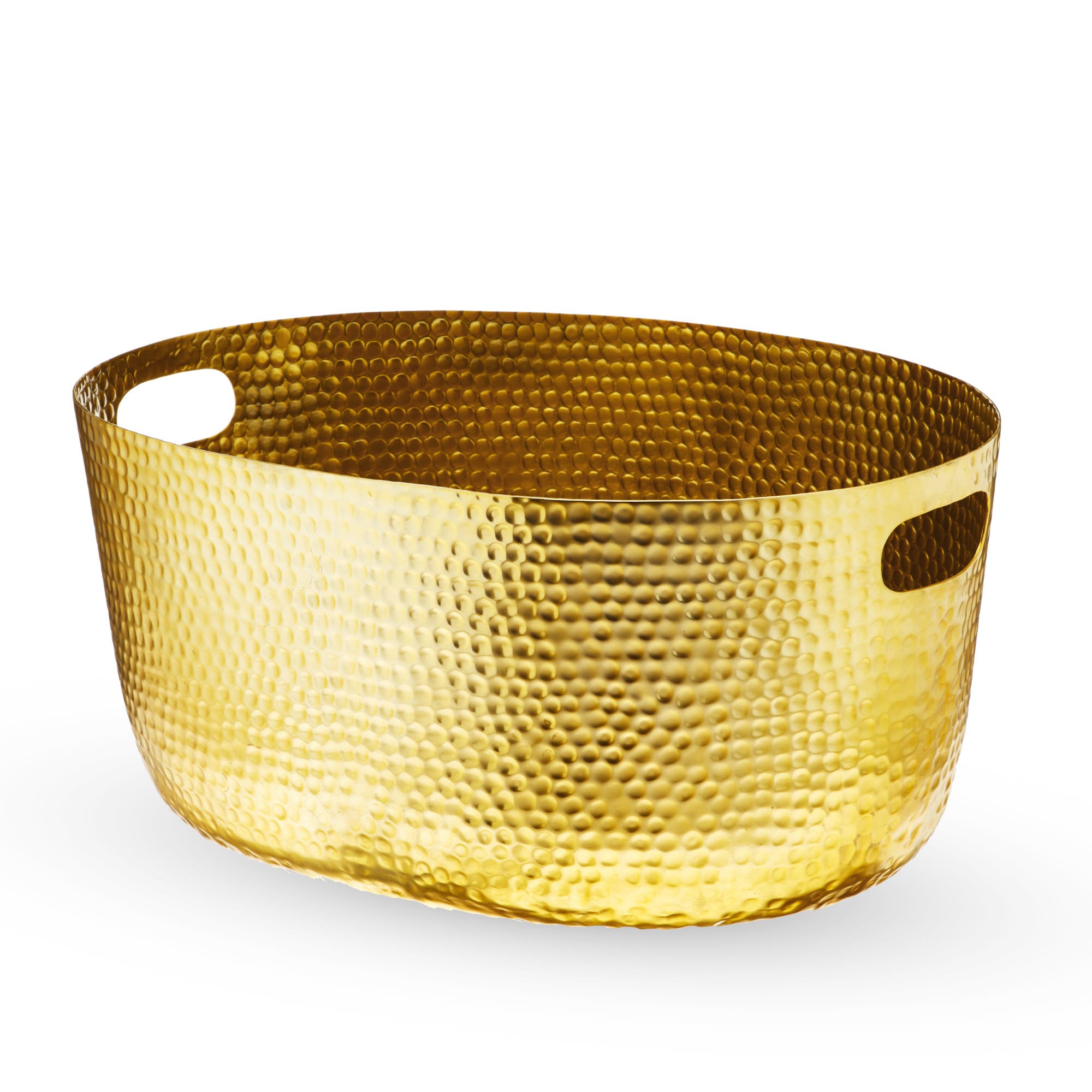 Twine Hammered Metal Tub