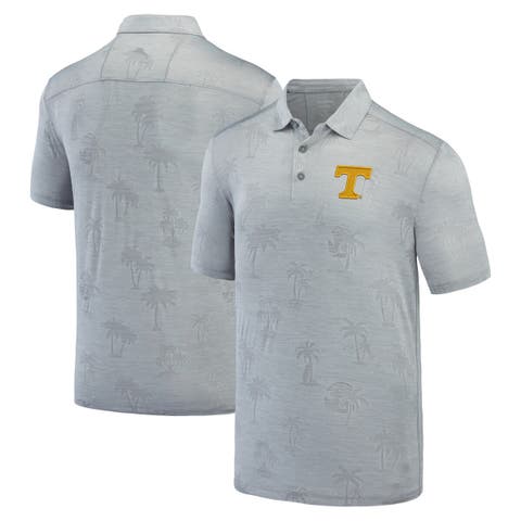 Men's Tommy Bahama Gray Tennessee Volunteers Sport Palm Coast Palmera IslandZone Polo