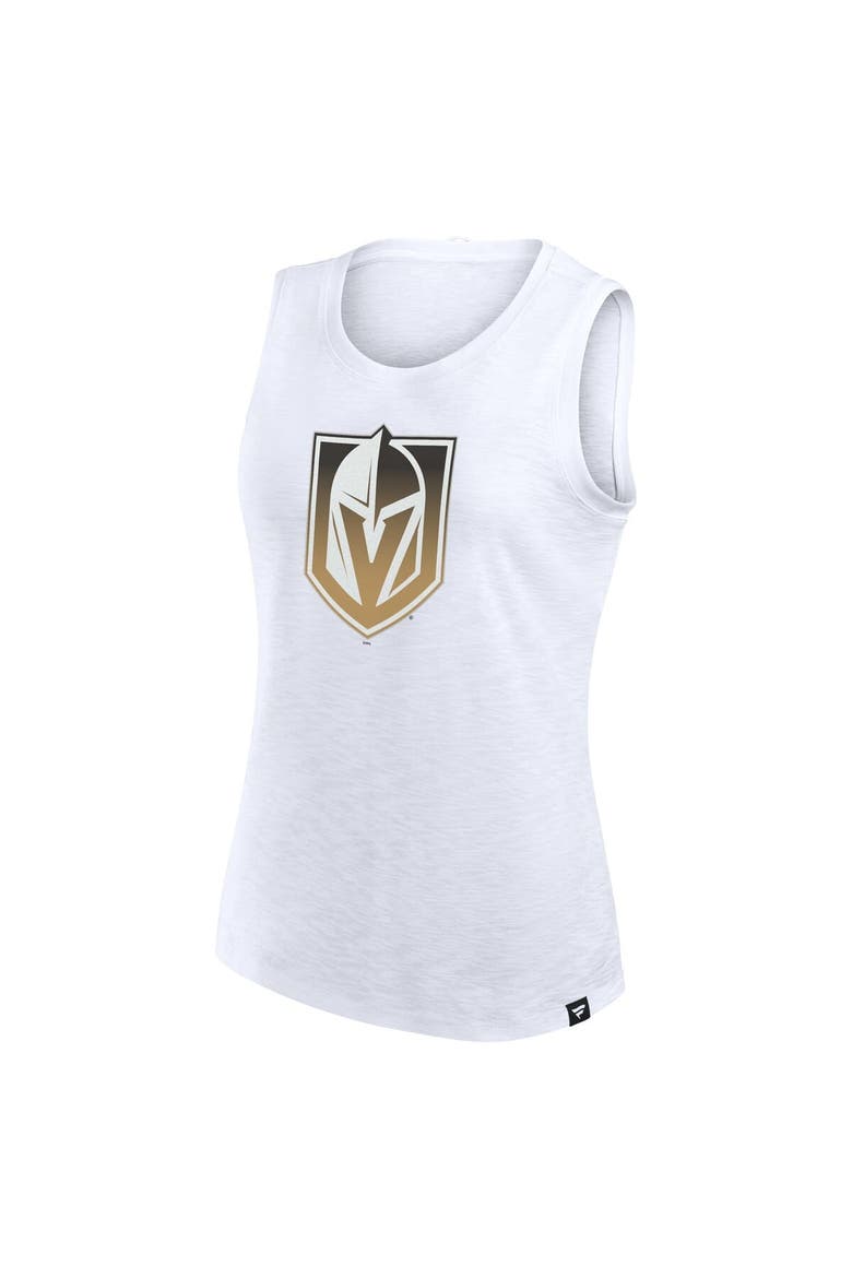 Women's Fanatics White Vegas Golden Knights Slub Tank Top, Alternate, color, White