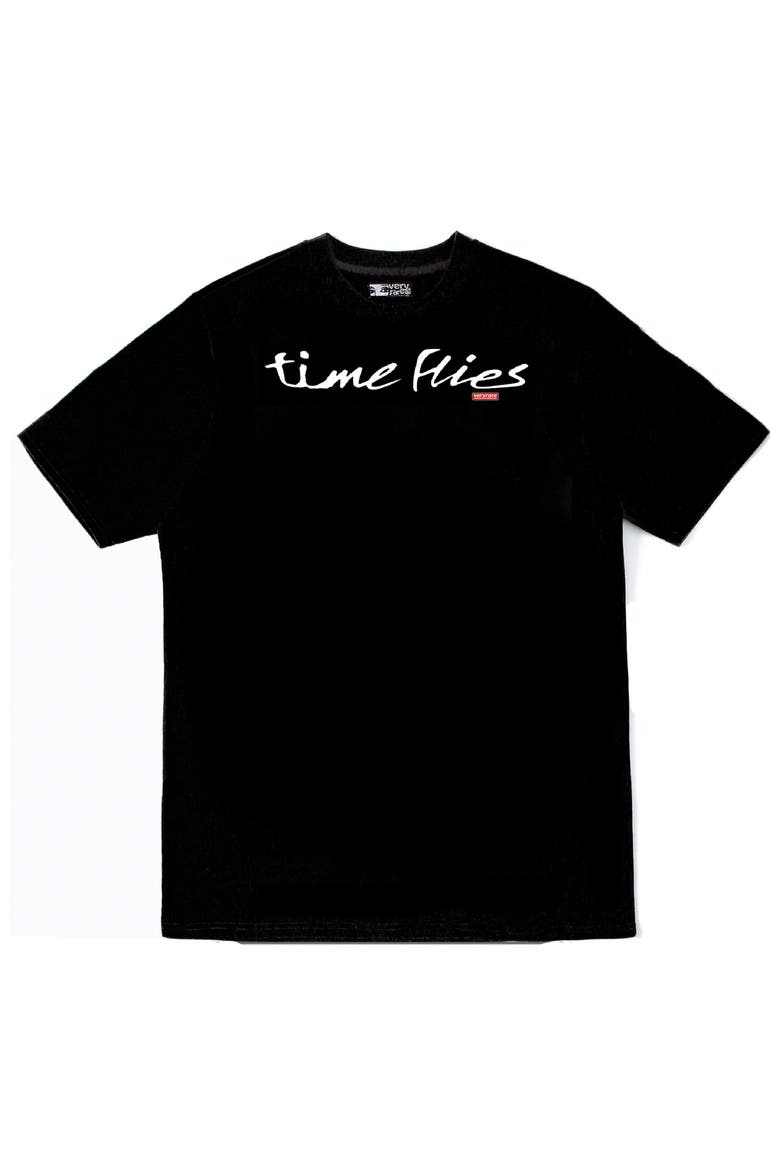 Time Flies Tee, Main, color, Black