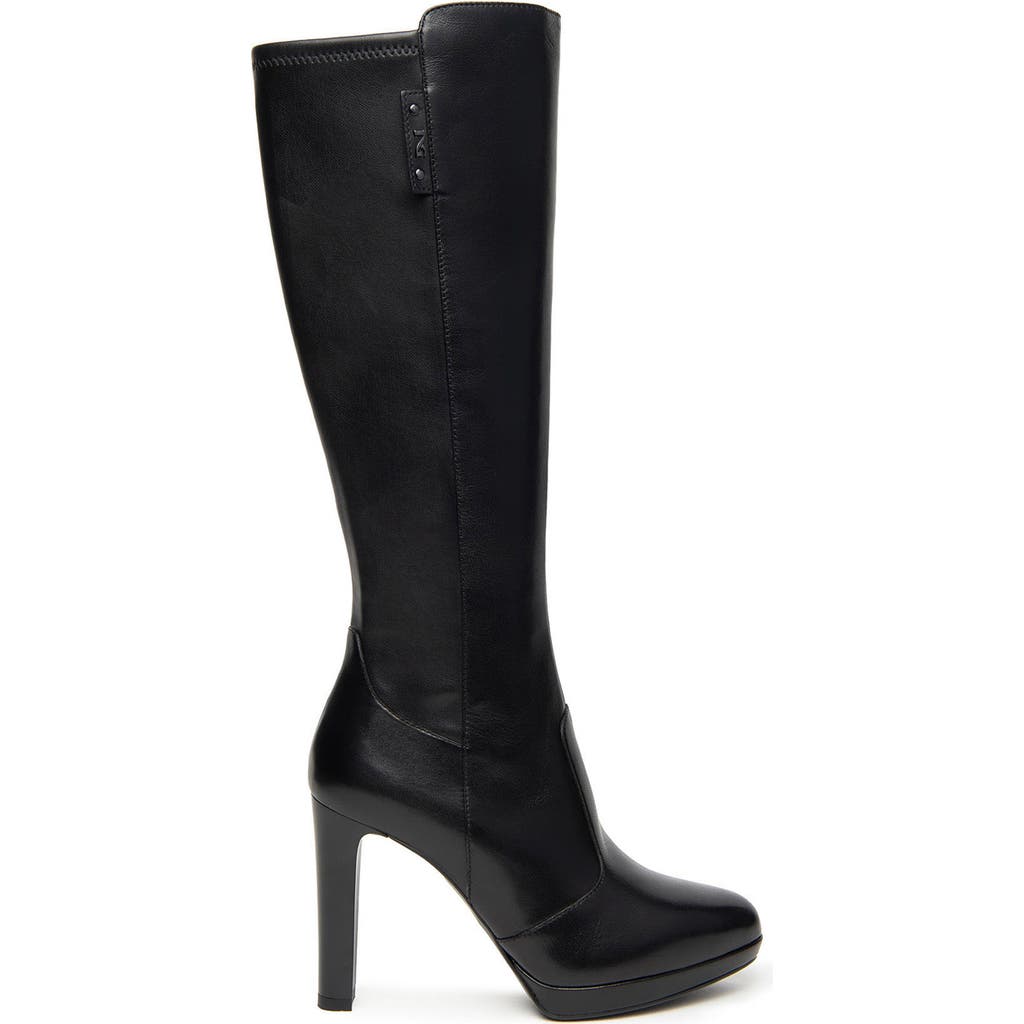 Nerogiardini Stretch Tall Boot In Animal Print