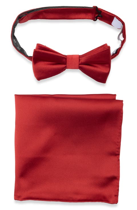 2-Piece Satin Bow Tie Set