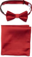 NORDSTROM RACK 2-Piece Satin Bow Tie Set