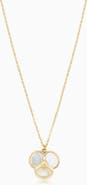 Oradina 14K Yellow Gold Petals of Pearl Necklace