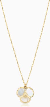 Oradina 14K Yellow Gold Petals of Pearl Necklace