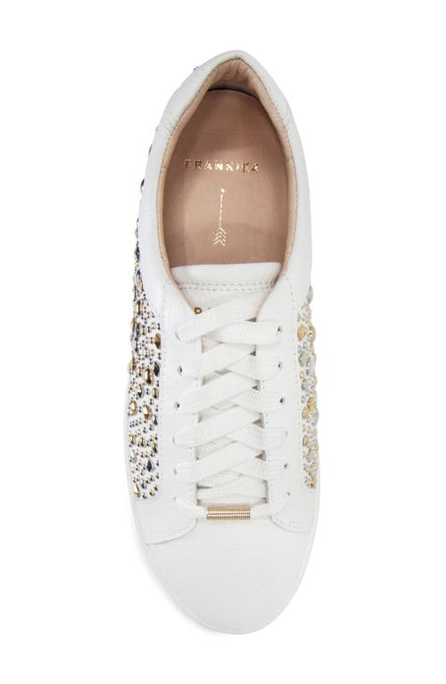 Frankie4 Mim V Stud Sneaker In White