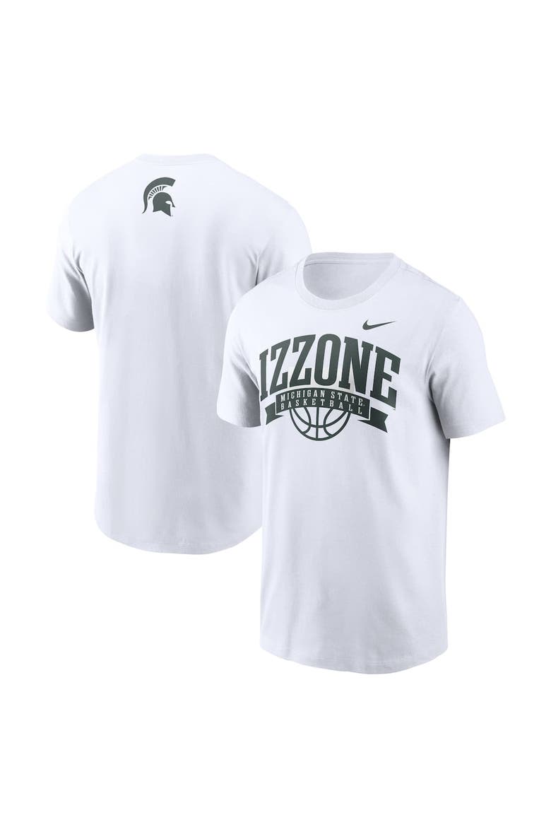 Men's Nike White Michigan State Spartans Izzone T-Shirt, Alternate, color, White