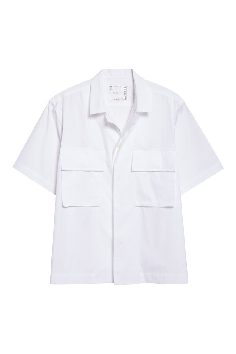 Poplin Camp Shirt, Alternate, color, OFF WHITE