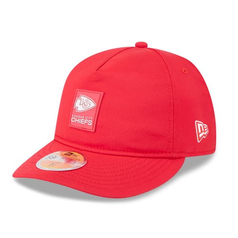 Men's New Era Red Kansas City Chiefs 2025 Sideline  Retro Crown 59FIFTY Fitted Hat