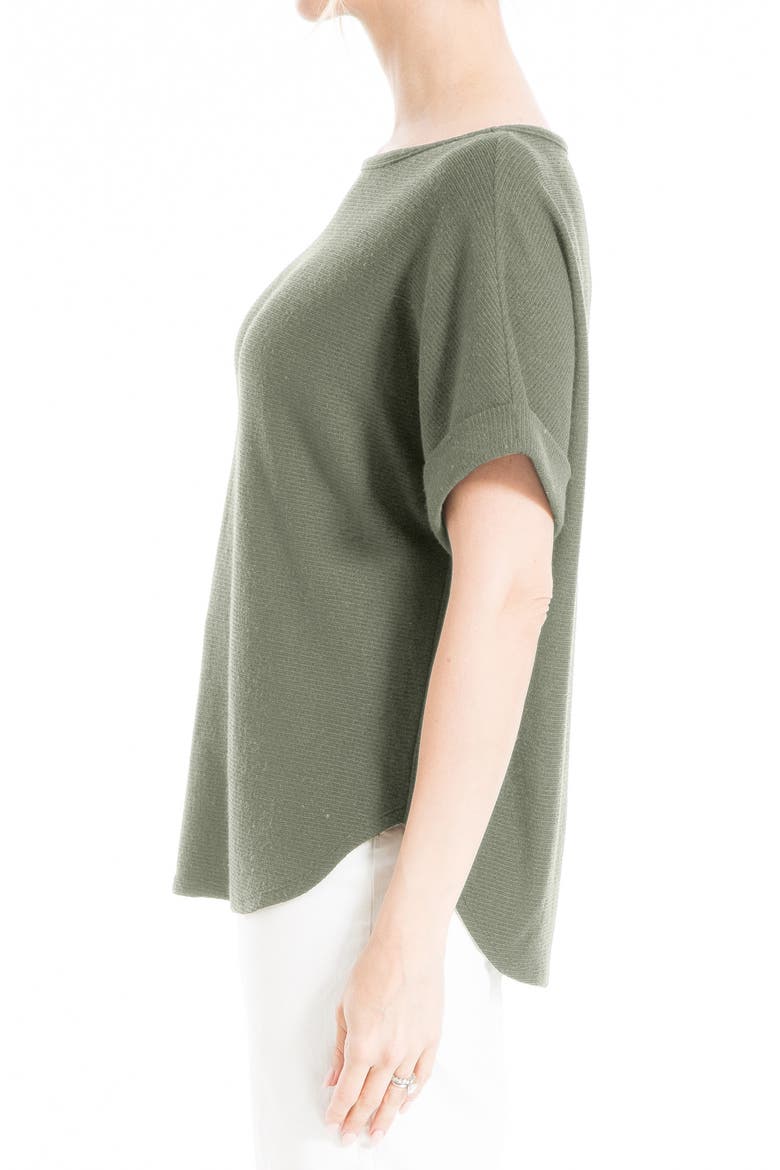 Short Sleeve Ribbed T-Shirt, Alternate, color, ARMY