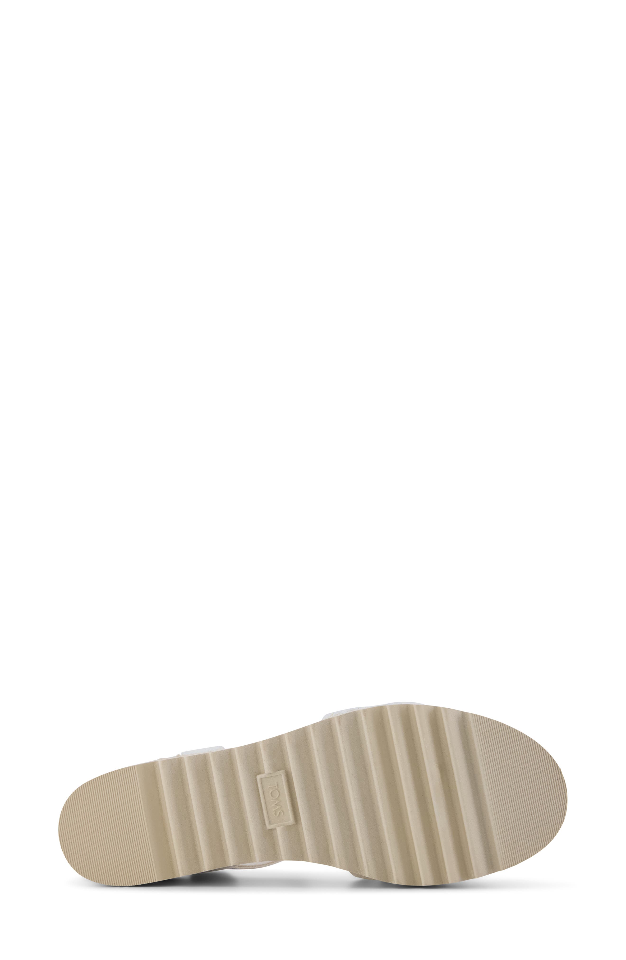 TOMS Diana Platform Wedge Sandal, Alternate, color, White Lace