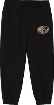 Burberry Check Knight Stamp Cotton Jogging Pants