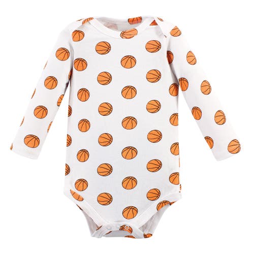 Hudson Baby Cotton Long-sleeve Bodysuits 3-pack In Multi