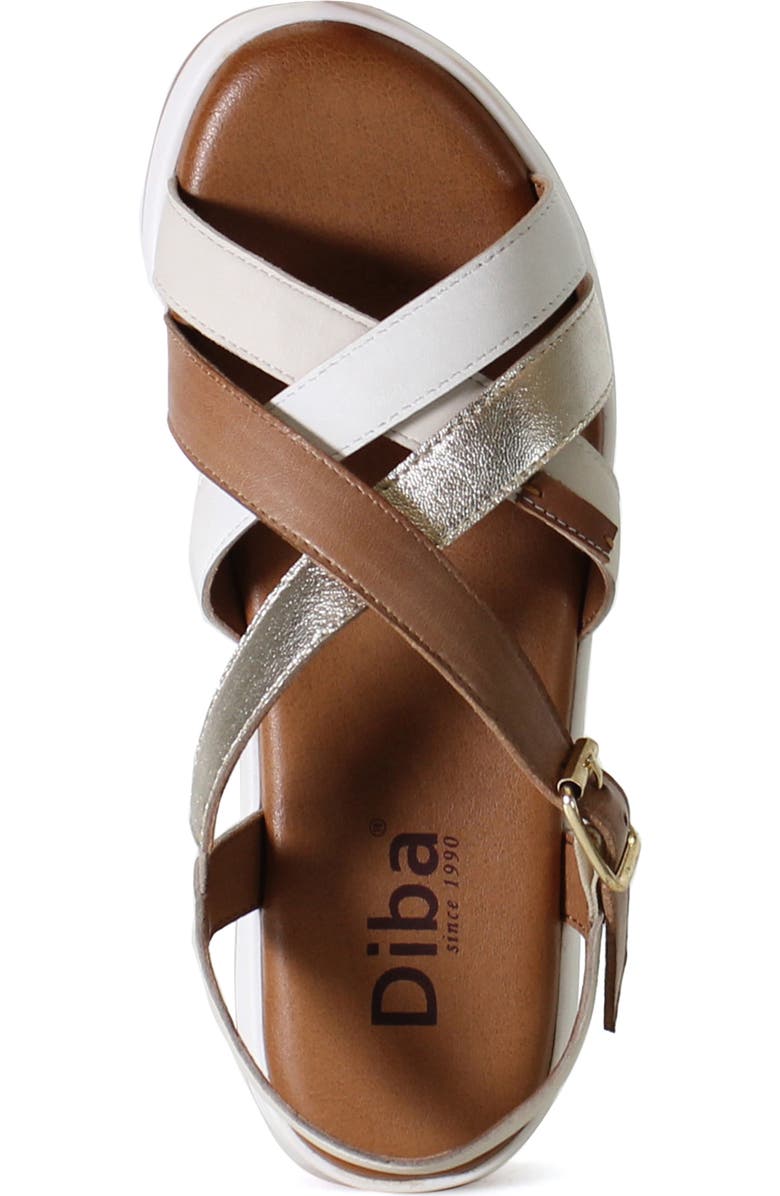 Diba True DAR LING Leather Cushioned Gladiator Sandal, Alternate, color, Natural Multi