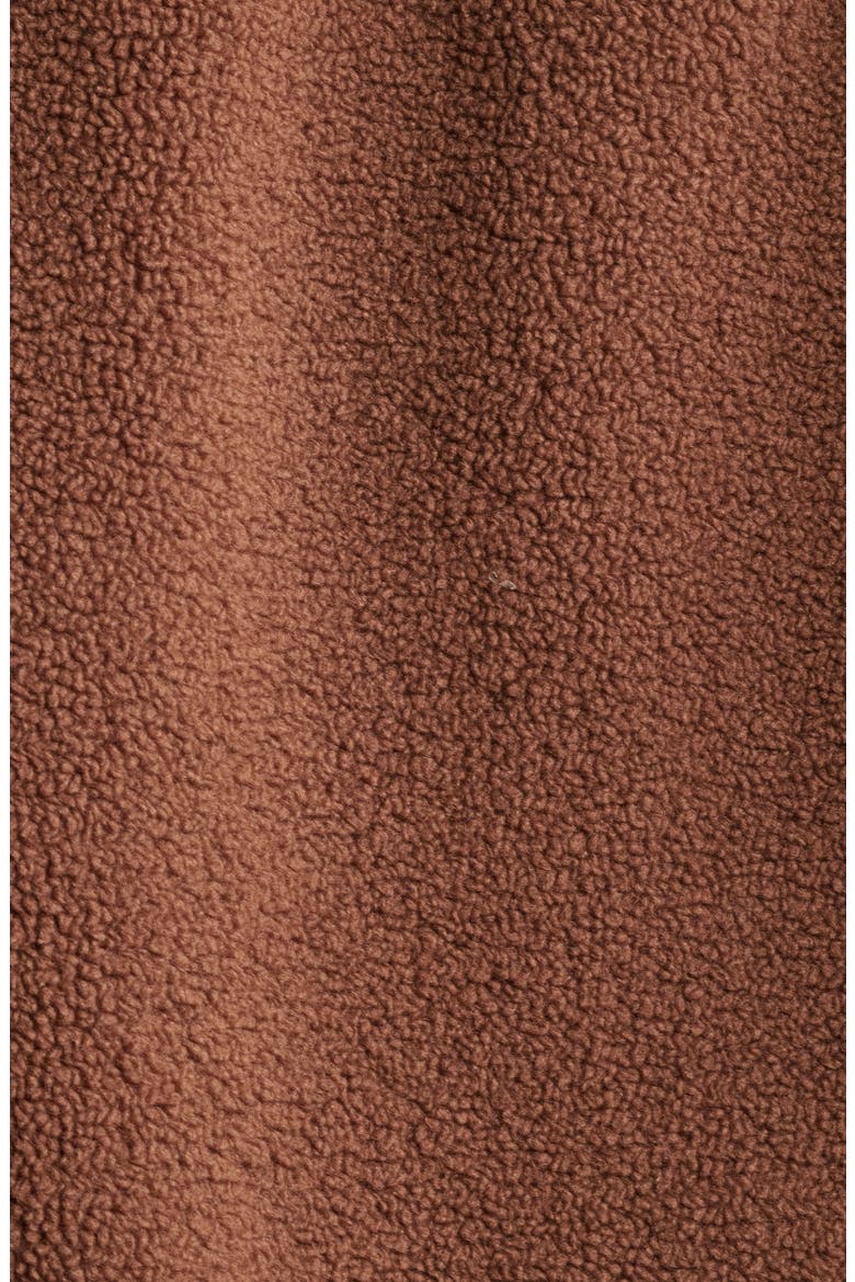 The Plush Teddy Fleece Car Coat, Alternate, color, CHOCOLATE