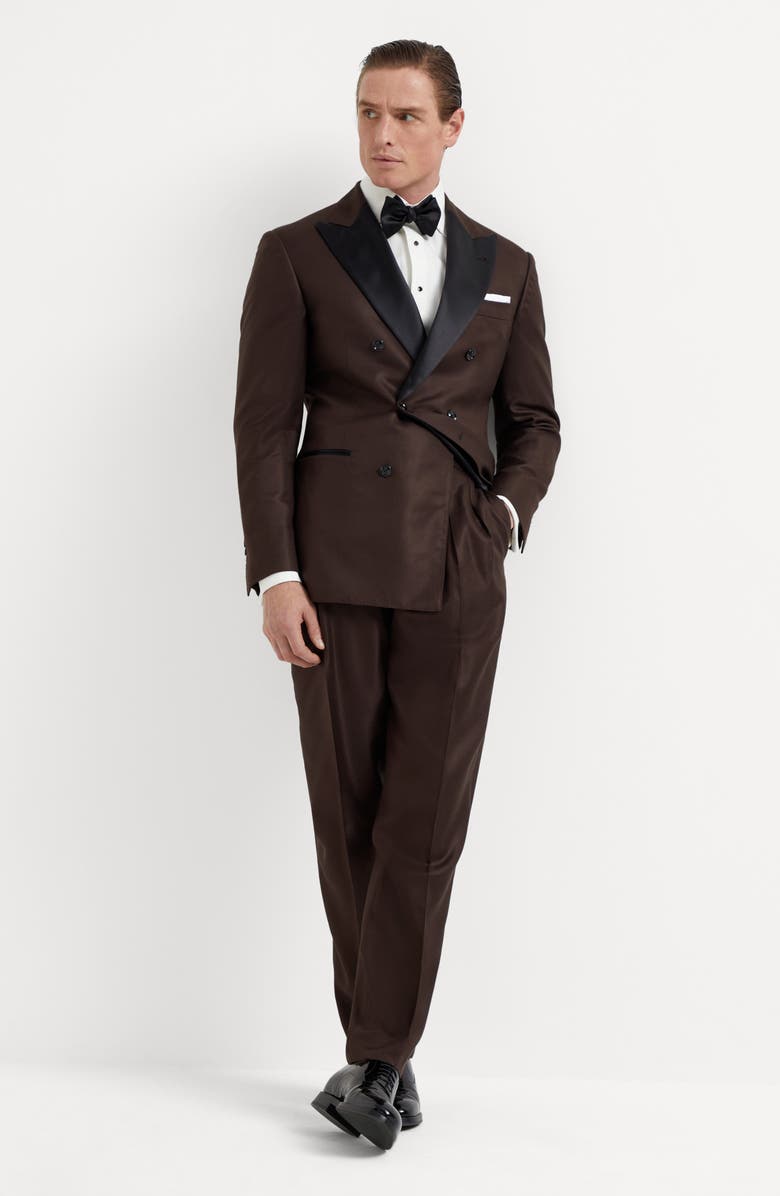 Brunello Cucinelli Tuxedo with one-and-a-half-breasted jacket, Alternate, color, 