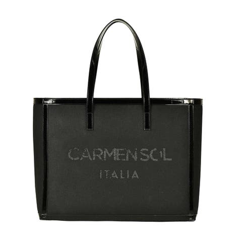 Roma Black Tote Bag