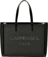 CARMEN SOL Roma Black Tote Bag