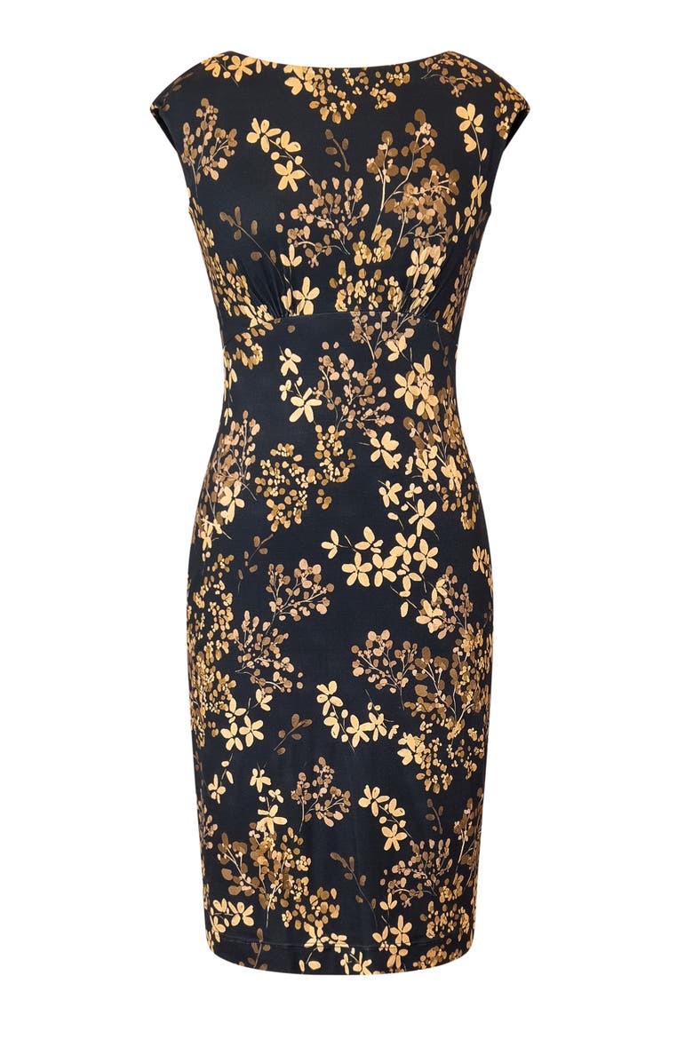 Pippa Dress Petite, Alternate, color, Golden Blossom